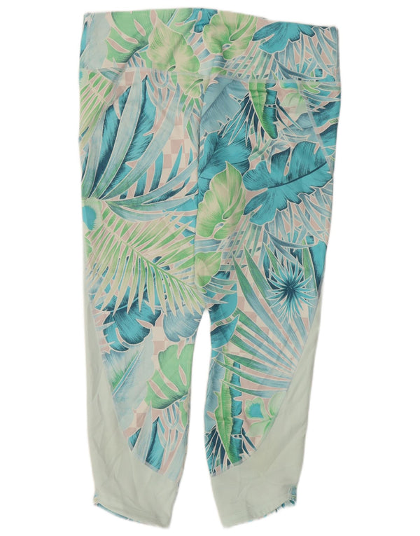 Leggings Capri da donna Nike UK 20 2XL verde floreale