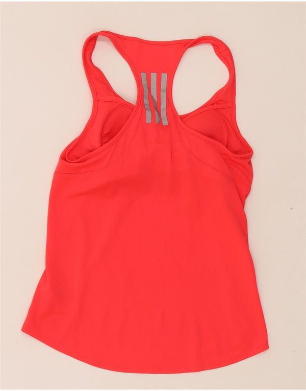 Canotta Adidas Climalite da donna UK 8/10 piccola poliestere rosso