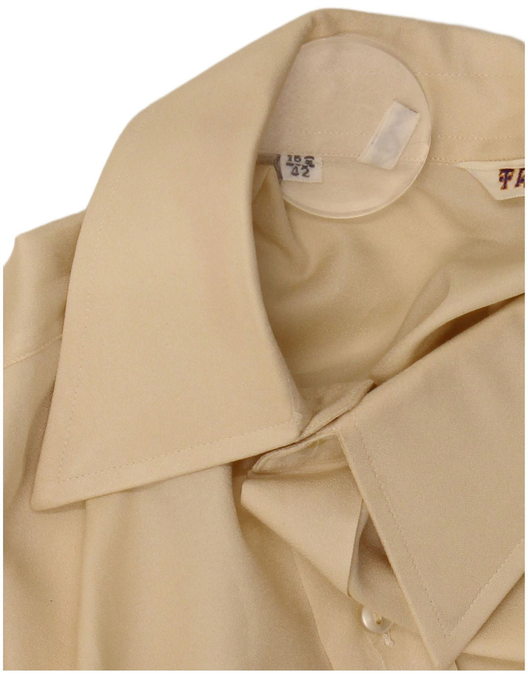Camicia da uomo vintage taglia 42 16 1/2 grande gialla