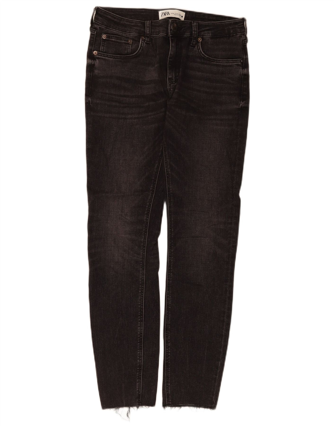 Jeans slim da donna Zara EU 40 medio W30 L28 cotone nero