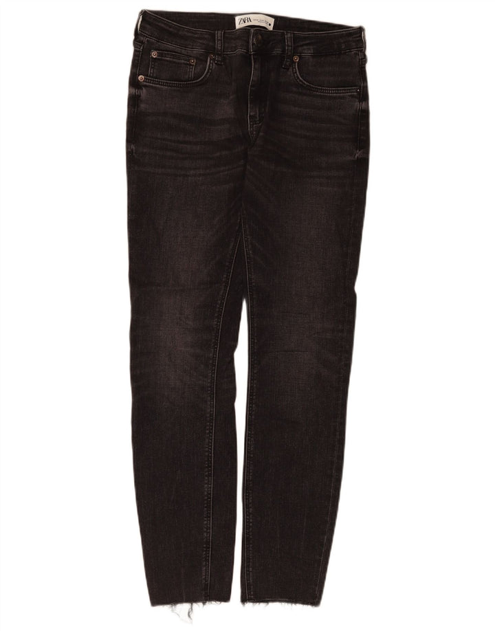 Jeans slim da donna Zara EU 40 medio W30 L28 cotone nero