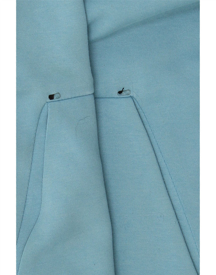 Felpa con cappuccio e zip Nike da uomo, grande, in cotone blu