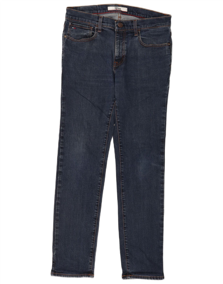 Jeans slim da uomo Tommy Hilfiger W32 L31 cotone blu
