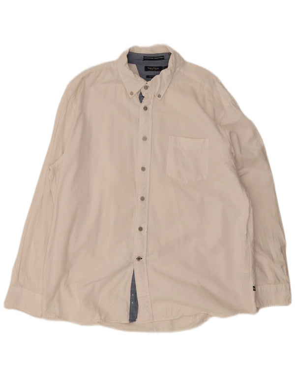 Camicia Nautica da uomo vestibilità classica 2XL cotone bianco