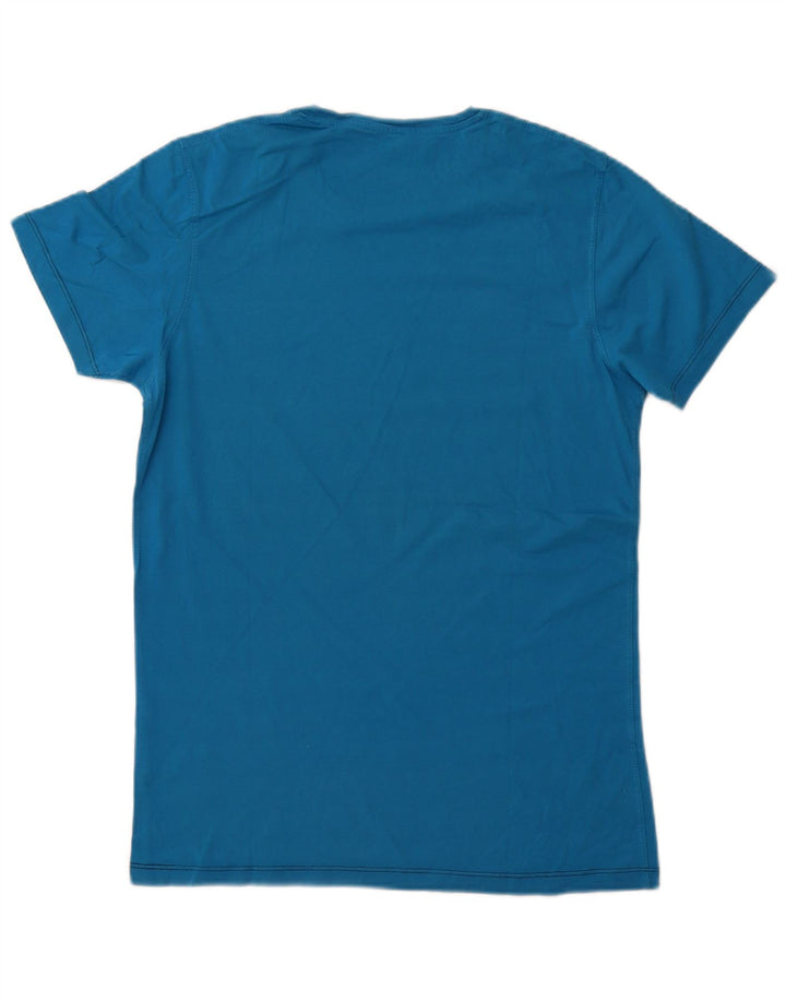 JACK & JONES T-shirt grafica da uomo grande in cotone blu