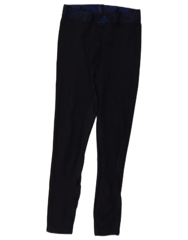 Leggings Adidas Aeroready da donna UK 12 medio blu navy poliestere