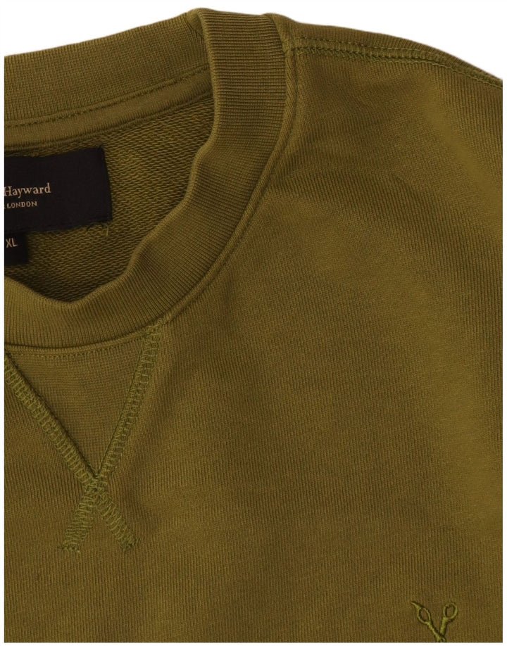 Felpa da uomo Douglas Hayward maglione XL cotone kaki