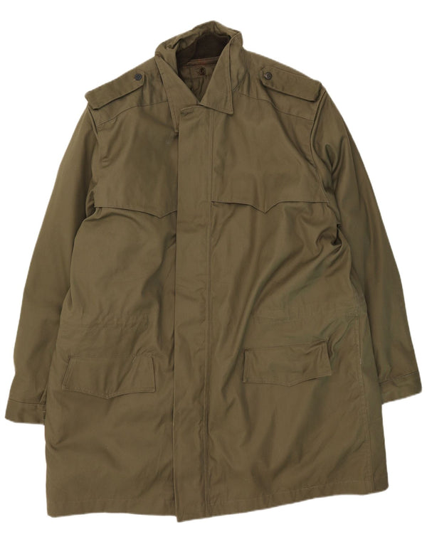 Trench da uomo vintage UK 46 3XL Cachi