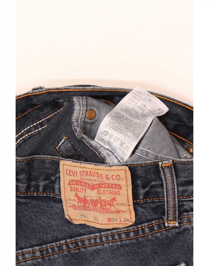 Levi's Uomo 751 Jeans dritti W31 L34 Cotone Blu