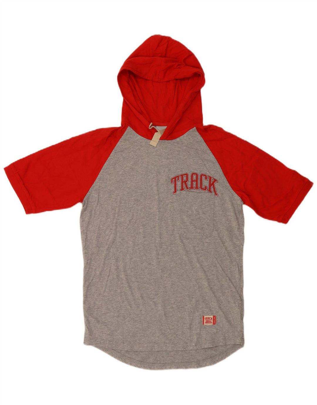 T-shirt grafica con cappuccio Nike da uomo in cotone color block grigio medio