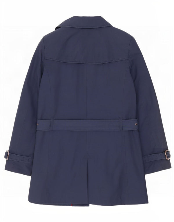 Trench da donna Tommy Hilfiger UK 14 grande cotone blu navy