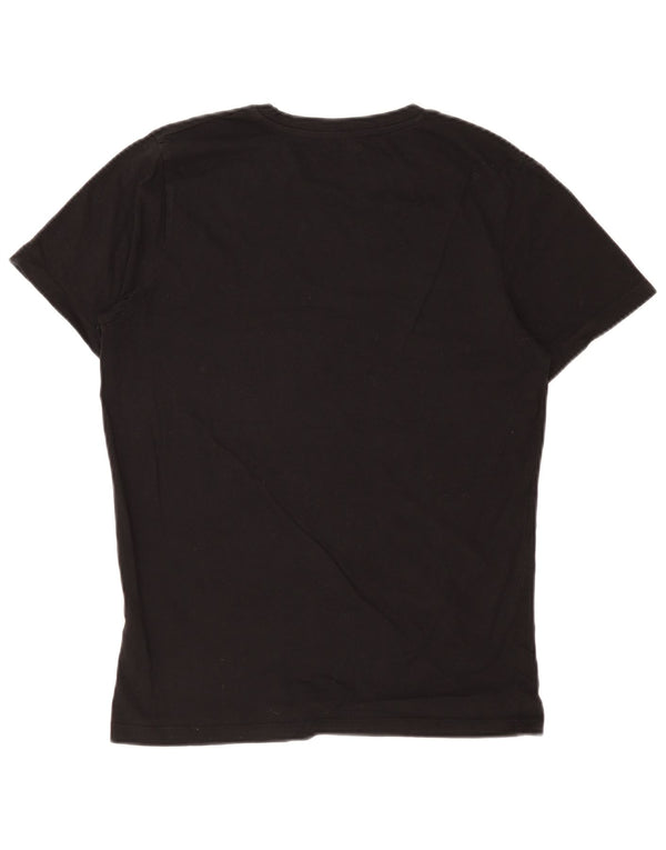 T-shirt da uomo Jack & Jones Top in cotone nero medio