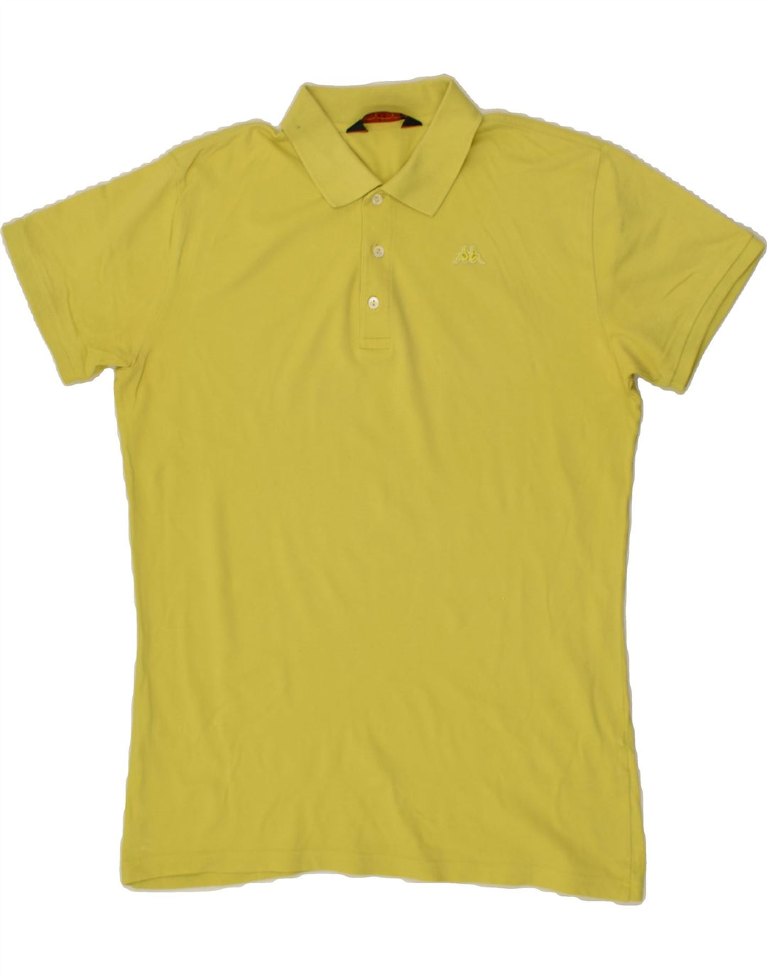 KAPPA Mens Polo Shirt XL Yellow | Vintage Kappa | Thrift | Second-Hand Kappa | Used Clothing | Messina Hembry 