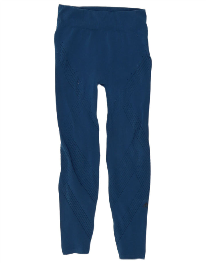 Leggings ADIDAS da donna UK 8 piccoli blu