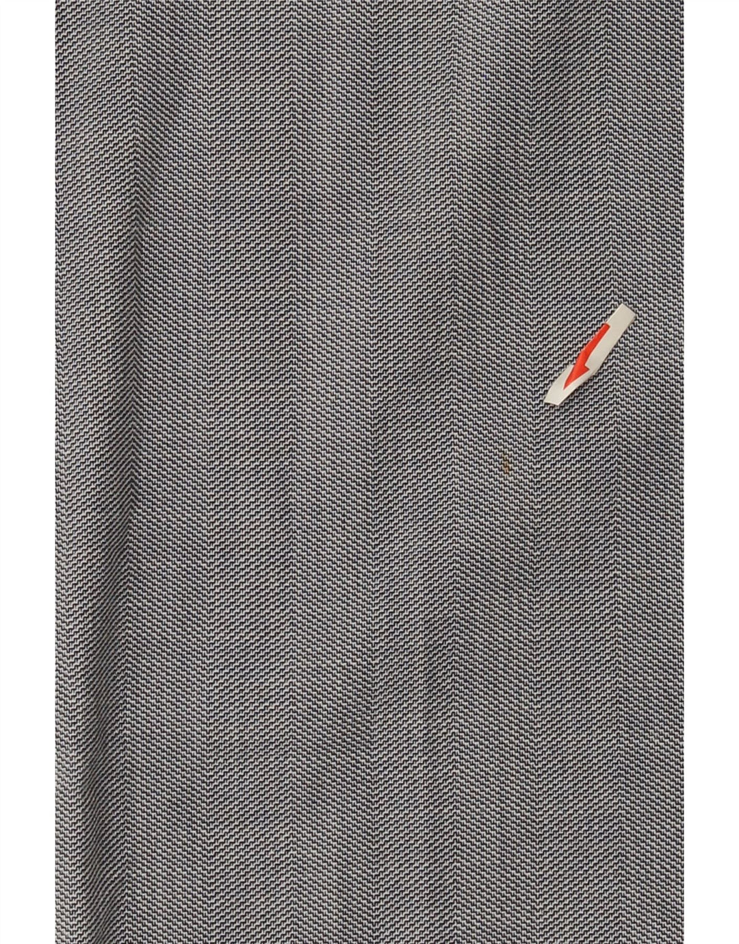 Pantaloni da abito slim da donna Zara EU 40 Medium W30 L27 Poliestere Chevron grigio