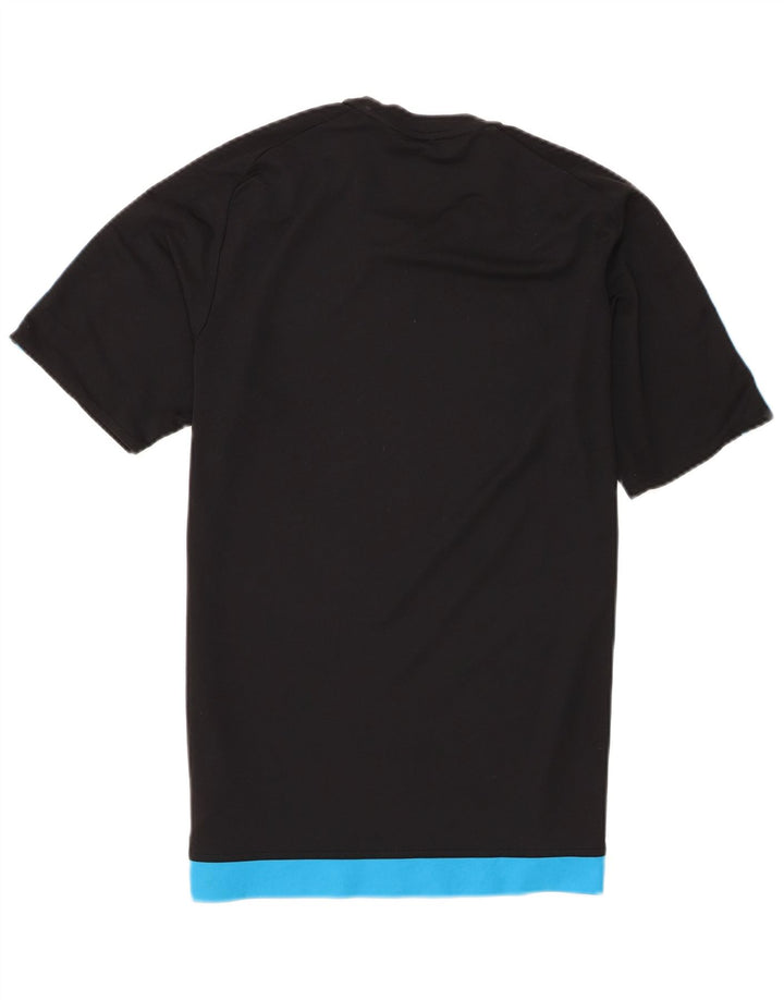 T-shirt Adidas Climalite da uomo Top in poliestere color block medio nero