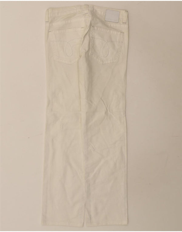 Pantaloni casual dritti da donna Calvin Klein W27 L29 cotone bianco