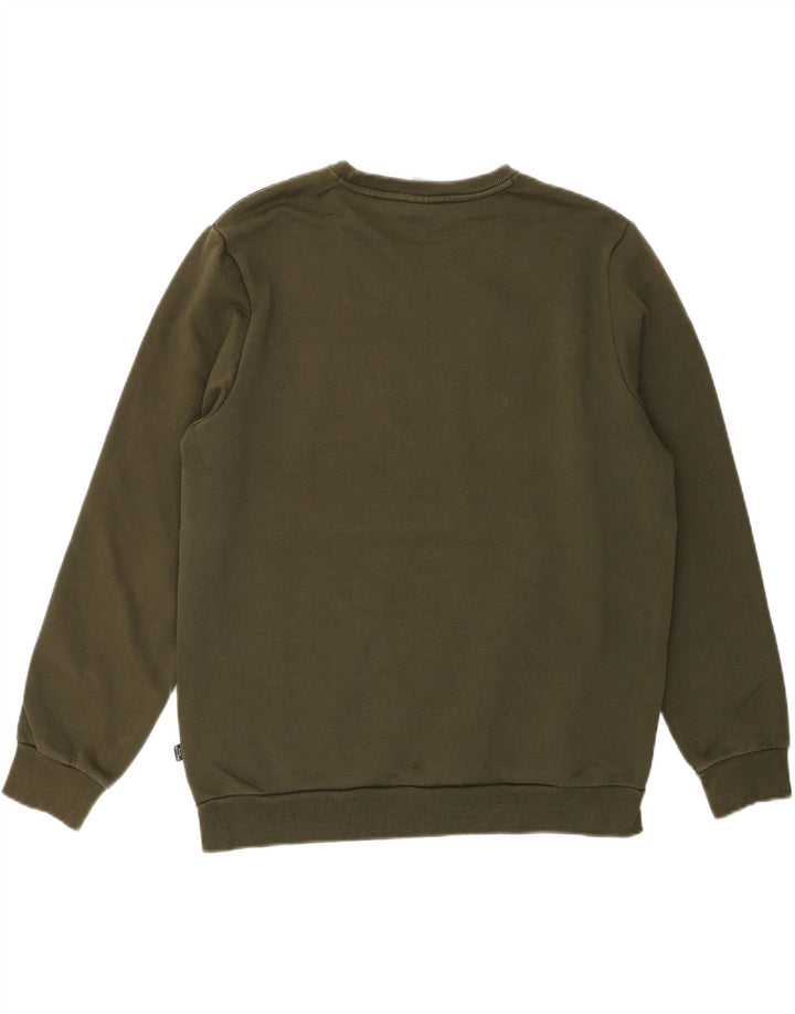 PUMA Mens Graphic Sweatshirt Jumper Large Green Cotton Vintage Puma and Second-Hand Puma from Messina Hembry 