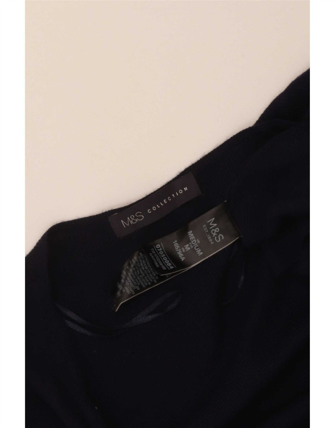 Maglione cardigan lungo da donna Marks & Spencer UK 14 medio blu navy