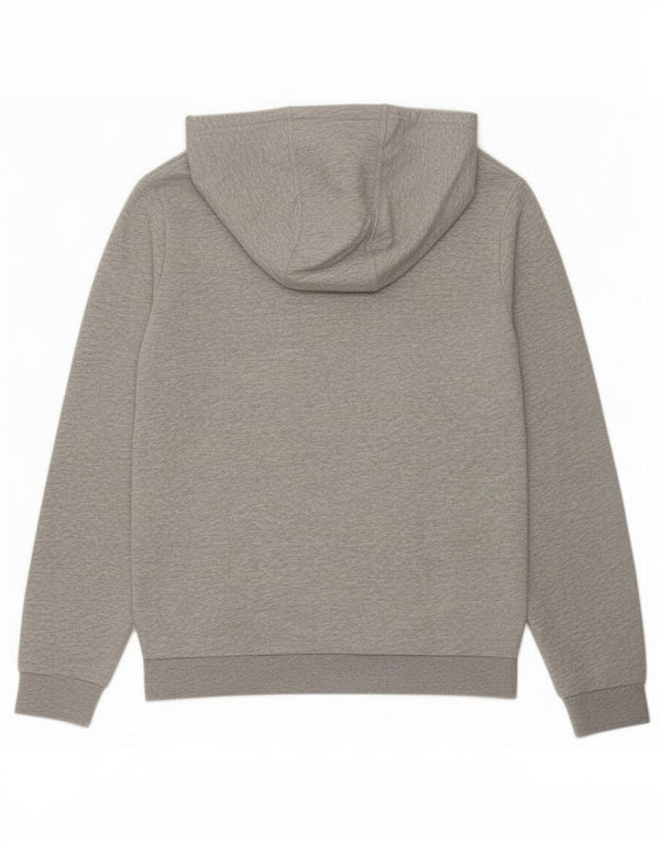 Felpa con cappuccio grafica Adidas da ragazzo 11-12 anni in cotone grigio
