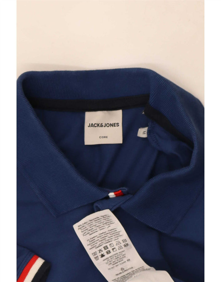 Polo da uomo Jack & Jones in cotone blu medio