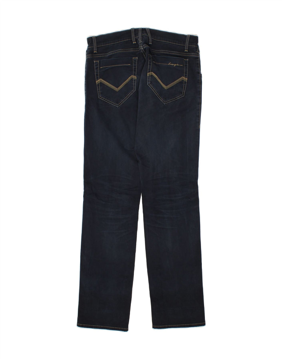 ENERGIE Womens Straight Jeans W32 L33 Navy Blue Cotton Vintage Energie and Second-Hand Energie from Messina Hembry 