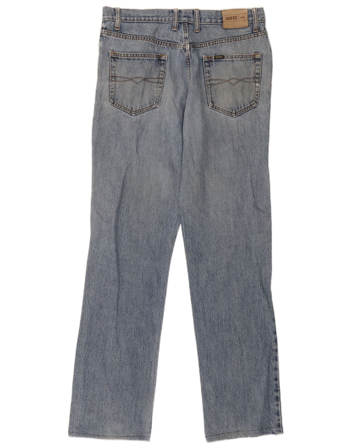 Jeans dritti invecchiati Lee Riders da uomo W34 L33 in cotone blu