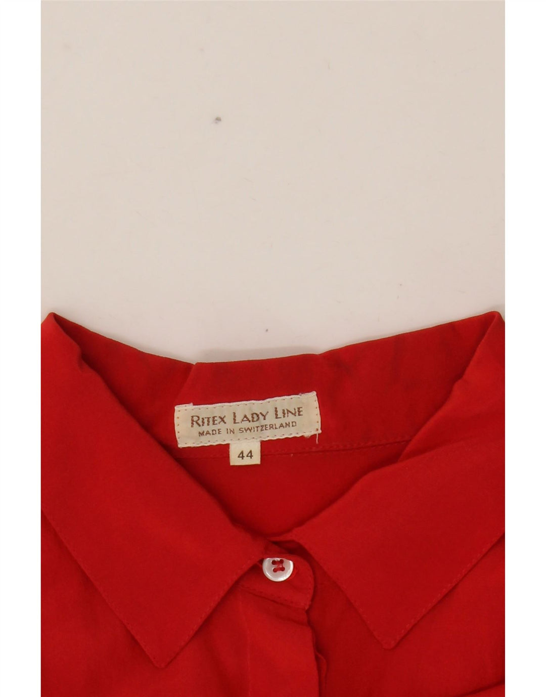 Camicetta Camicia Donna VINTAGE IT 44 Rosso Medio