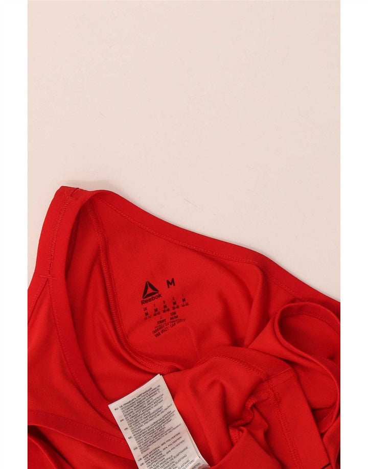 Canotta Reebok da donna Bodypump Graphic Vest UK 12/14 poliestere rosso medio