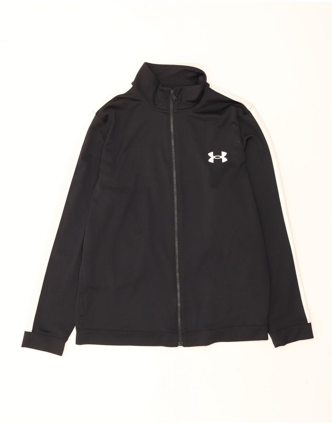 Giacca da ginnastica da uomo Under Armour grande in poliestere color block nero