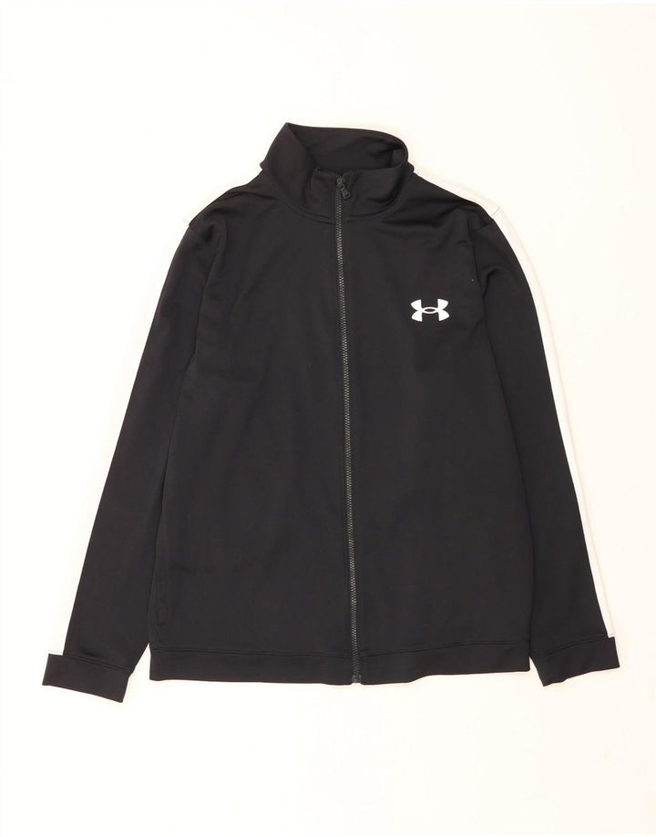 Giacca da ginnastica da uomo Under Armour grande in poliestere color block nero