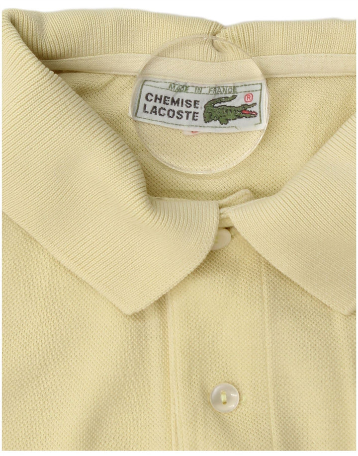 Polo da uomo LACOSTE taglia 3 piccola in cotone giallo