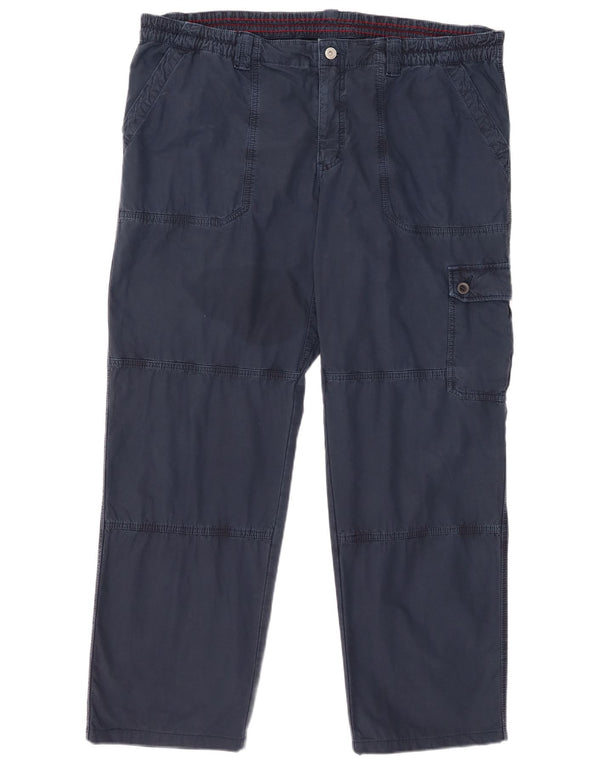 Pantaloni cargo dritti da uomo Think Pink W42 L31 cotone blu navy