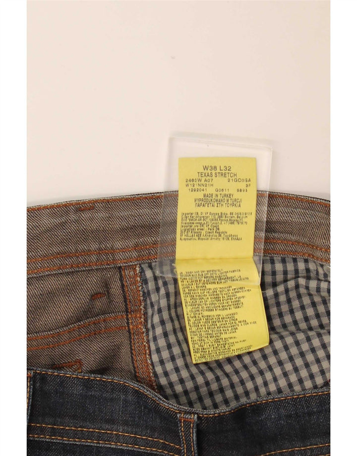 Jeans dritti elasticizzati Texas da uomo Wrangler W38 L32 cotone blu