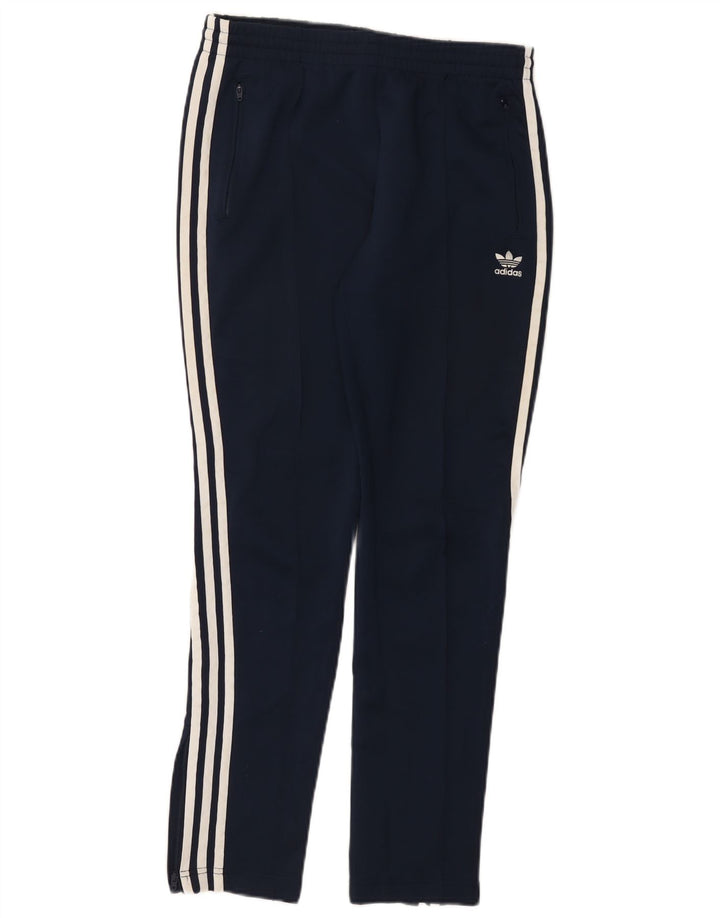 Pantaloni da tuta da uomo ADIDAS medio cotone blu navy