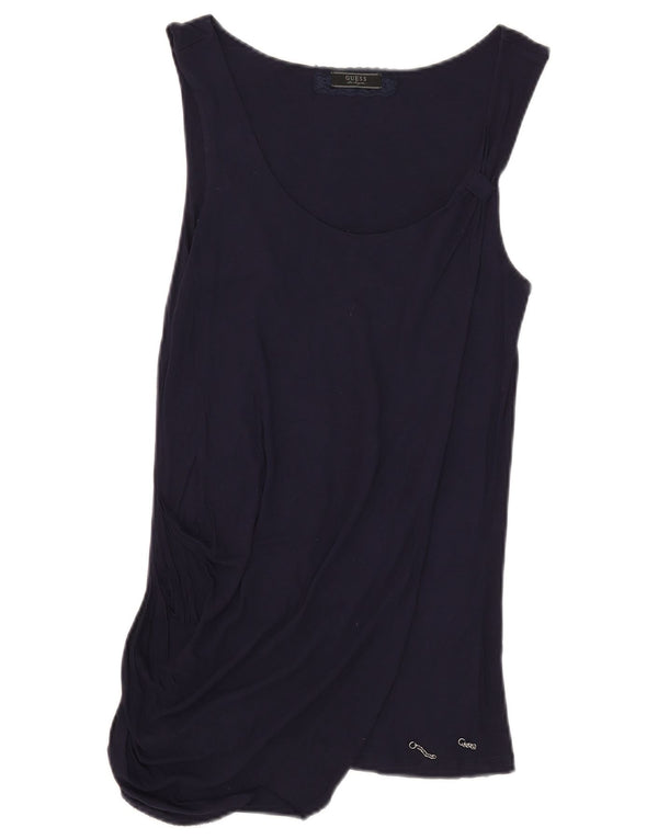 Camicetta senza maniche da donna Guess UK 8 Small Blu Navy
