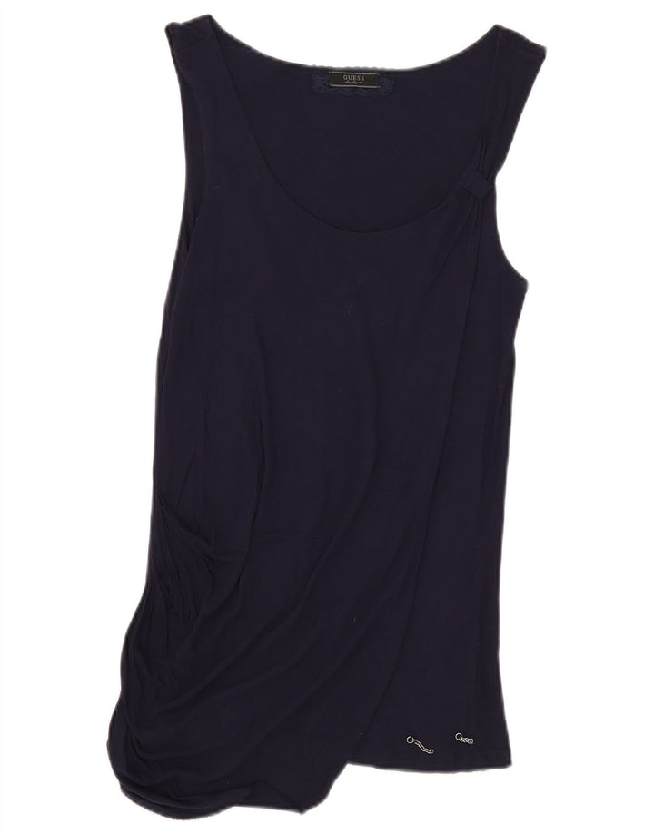 Camicetta senza maniche da donna Guess UK 8 Small Blu Navy