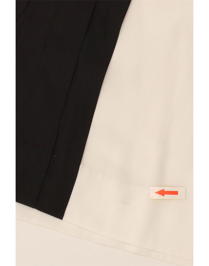 CALVIN KLEIN Camicetta senza maniche da donna UK 14 Medium White Colourblock