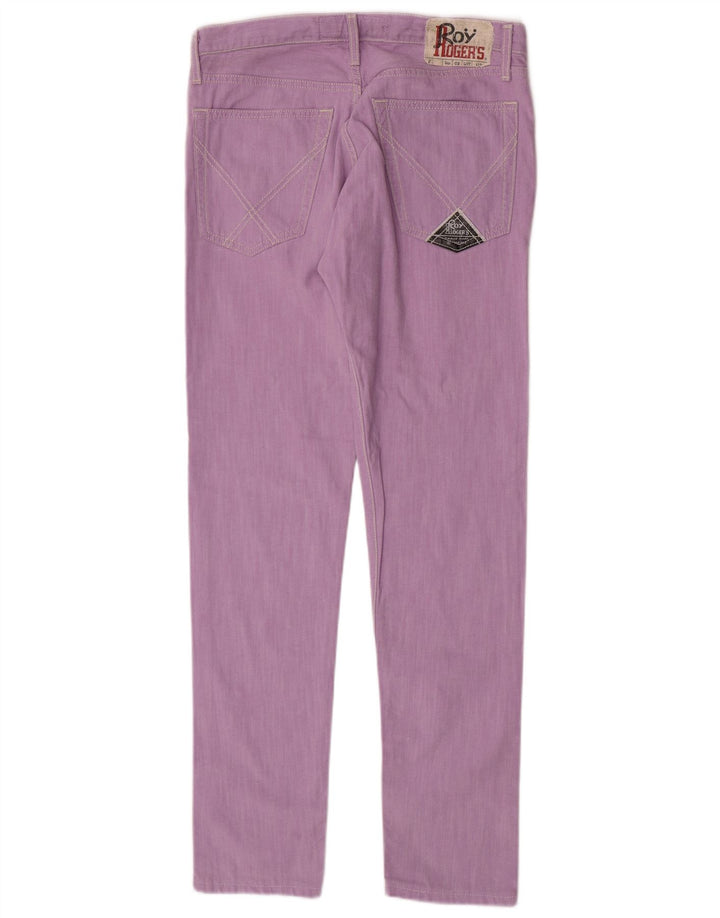 Jeans slim da donna Roy Rogers W33 L32 cotone viola