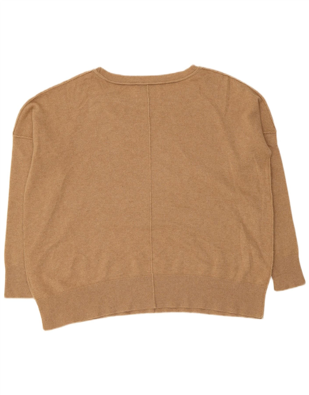 Maglione maglione oversize con scollo a barca da donna All Saints UK 10 piccolo Beige