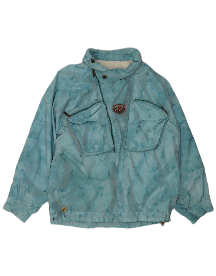 Giacca da sci pullover da uomo Emmegi UK 38 Poliammide geometrica blu medio