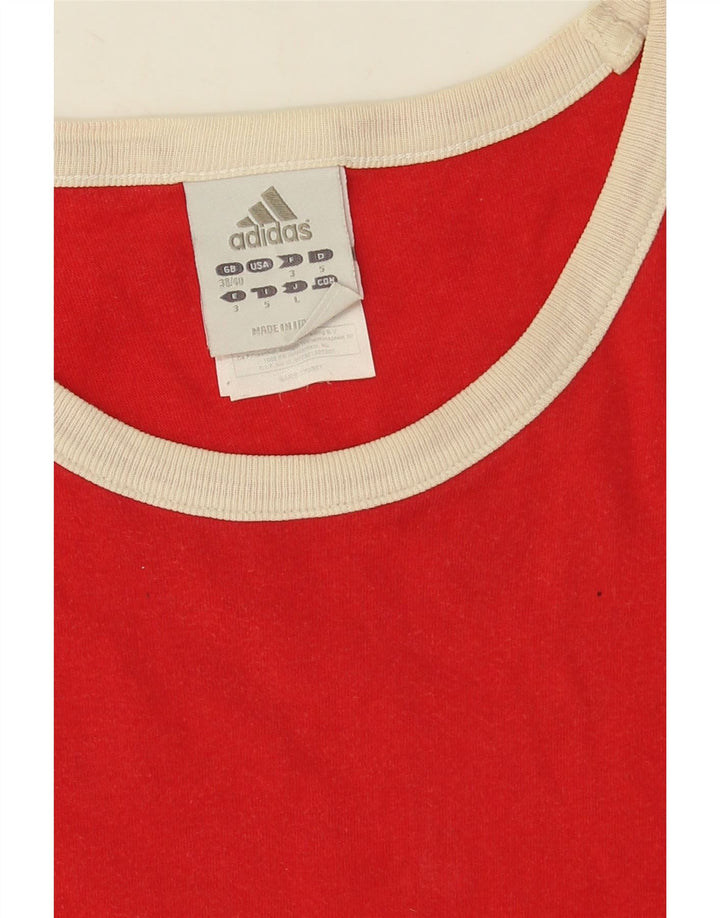 Canotta da uomo Adidas UK 38/40 cotone rosso medio