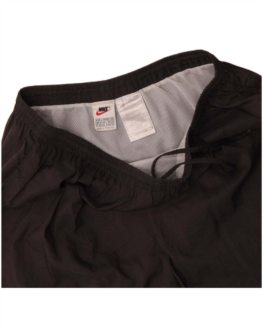 Pantaloncini sportivi con grafica NIKE da uomo, grandi, in nylon grigio