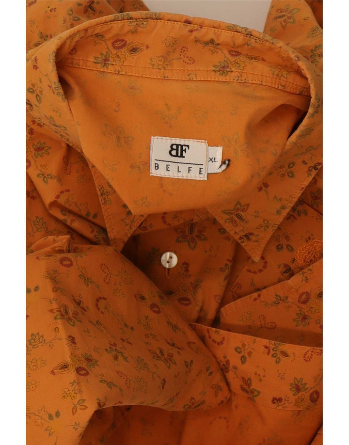 Camicia Belfe & Uomo XL Giallo Floreale