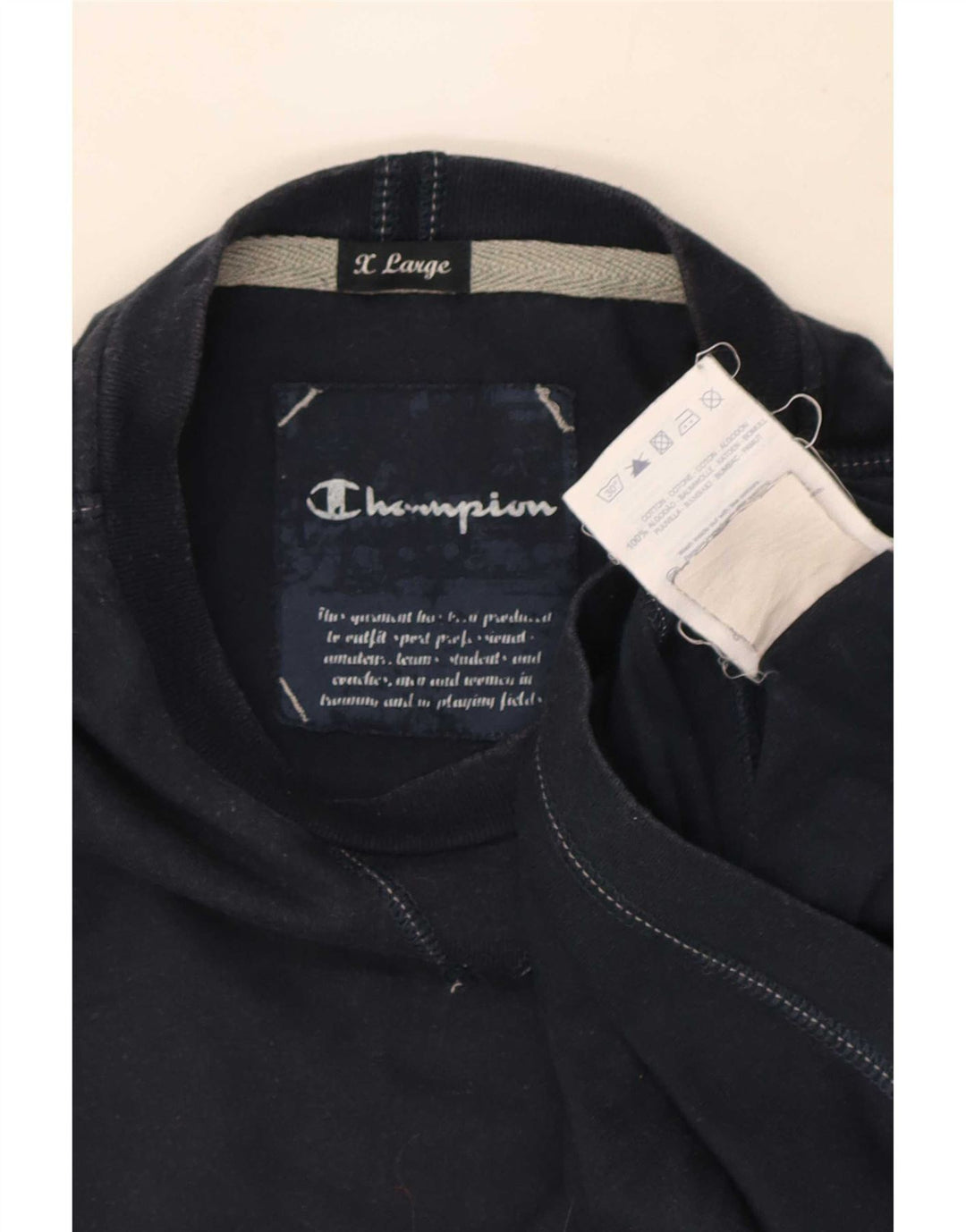 T-shirt da uomo Champion Top XL in cotone blu navy