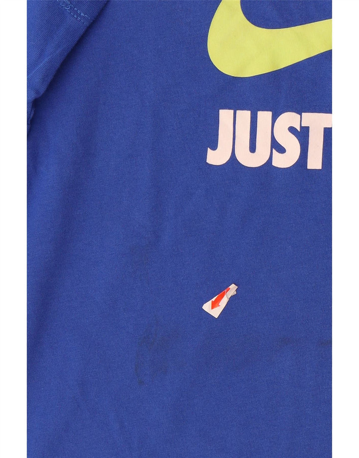 T-shirt grafica NIKE da bambino 13-14 anni XL in cotone blu