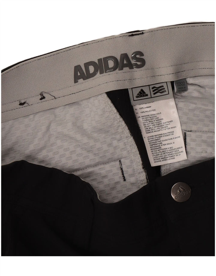 Pantaloni chino slim da uomo Adidas W32 L32 poliestere nero