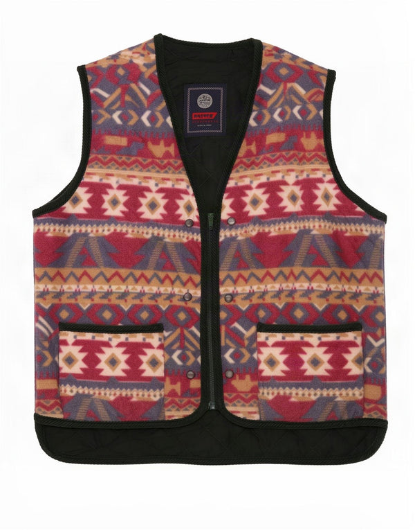 Gilet in pile da uomo Master UK 42 XL multicolore Fair Isle