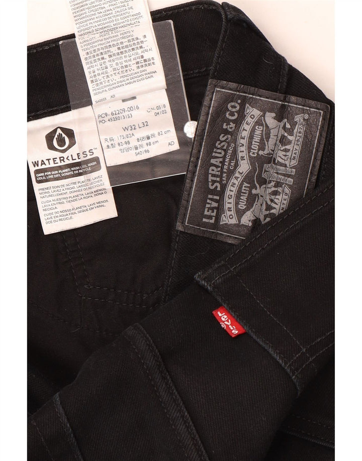 Jeans slim da uomo Levi's W32 L32 cotone nero