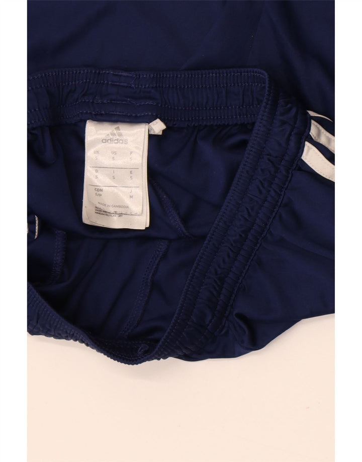 Pantaloncini sportivi Adidas Climalite da uomo piccoli in poliestere color block blu navy